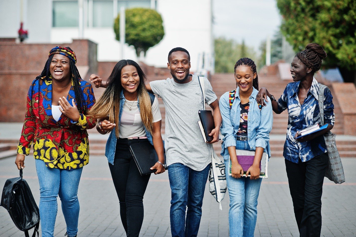 Group Of Collage Students
