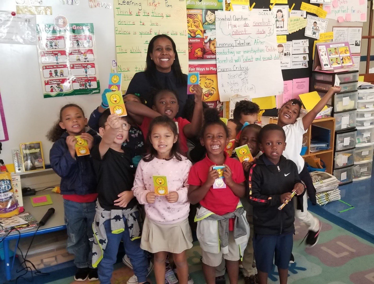 Dr. Nekeshia Hammond with School Kids