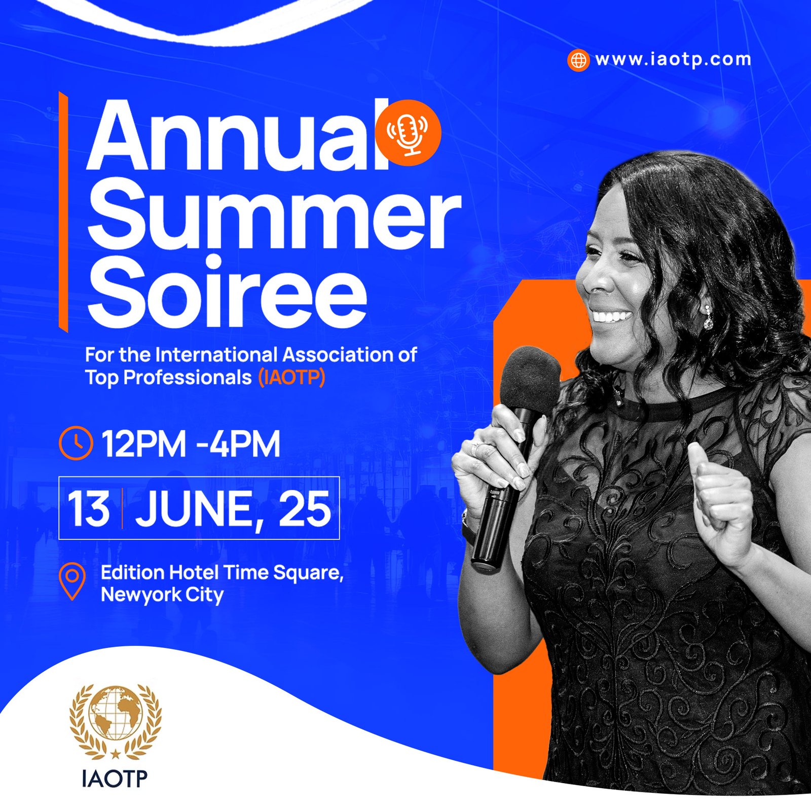 Dr. Hammond to Speak at IAOTP’s Annual Summer Soirée in NYC